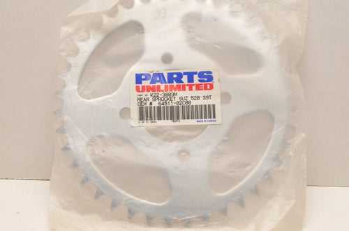 Parts Unlimited K22-3803M Steel Rear Sprocket 39T (REPL. SUZUKI 64511-02C00) - Like New