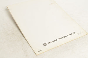 Yamaha Service Shop Manual - YP20GN  En   |  YE3-28197-E0
