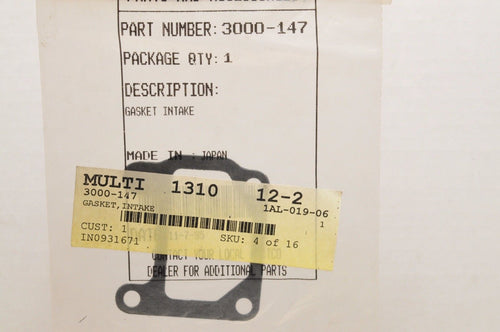 NEW NOS OEM ARCTIC CAT 3000-147 GASKET,INTAKE CHEETAH PANTHER TIGRE 340 400 440 - Like New