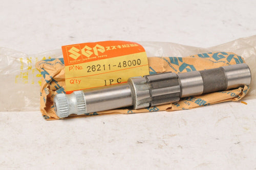 New NOS Genuine Suzuki 26211-48000 Shaft,Kick Starter kickstarter - DS100 TS125 - Like New