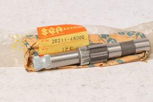 New NOS Genuine Suzuki 26211-48000 Shaft,Kick Starter kickstarter - DS100 TS125 - Like New