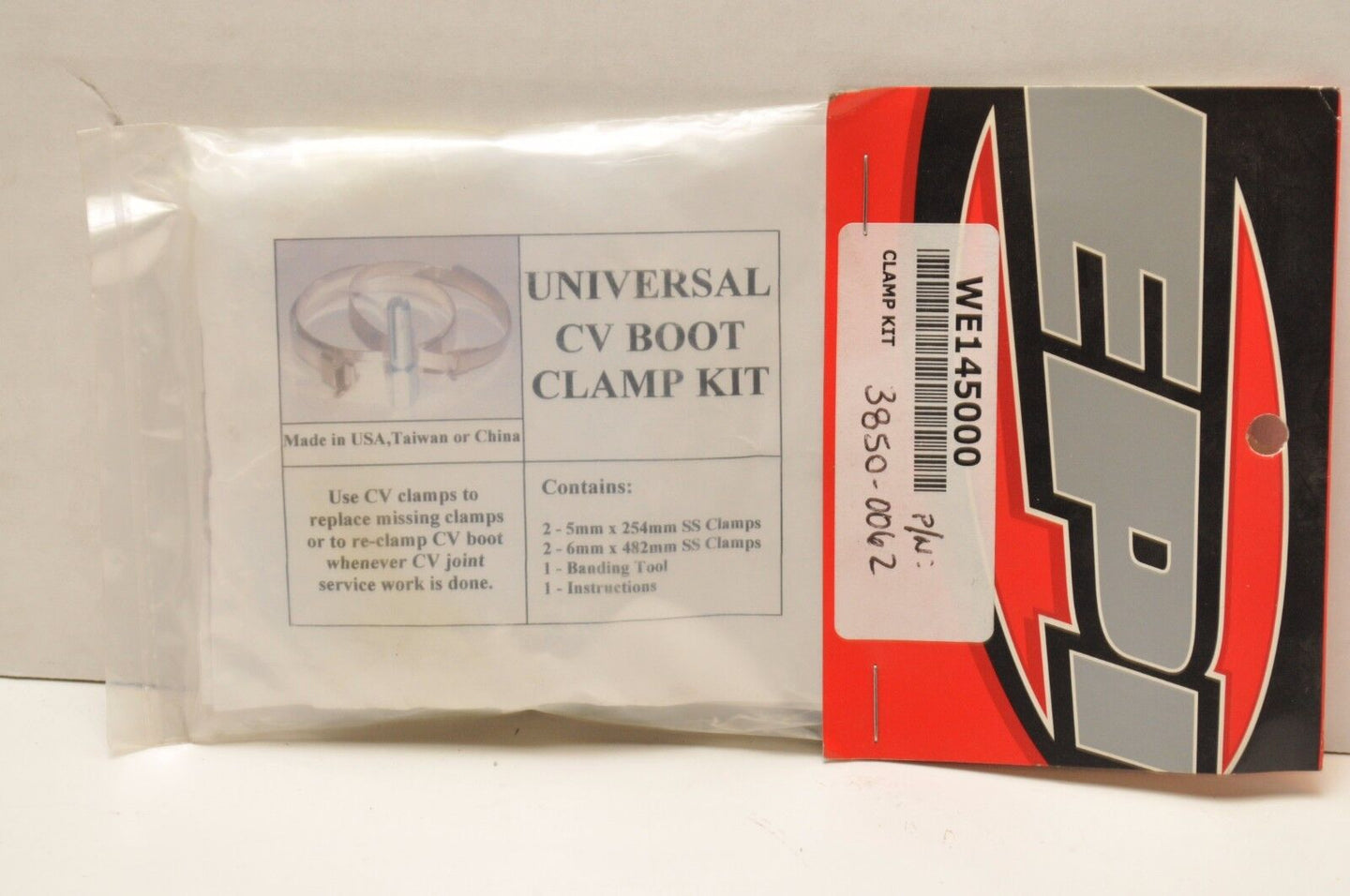 EPI PERFORMANCE UNIVERSAL CV BOOT CLAMP KIT WE14500 3850-0062  - Like New