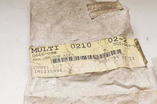 NEW NOS OEM ARCTIC CAT ARM,CAM LOW ALT 0646-098 EL TIGRE EXT 1989 SET (3) - Very Good