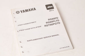 Yamaha Supplementary Service Manual Repair Maintenance Shop | RS90 RST90 2013 - Very Good