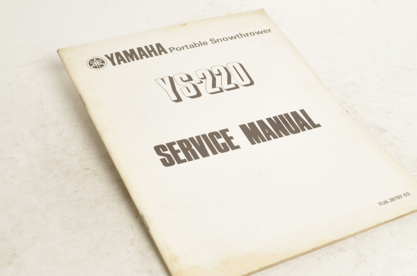 Yamaha Service Shop Manual - YS-220 Snowthrower  En  |  7U6-28197-E0
