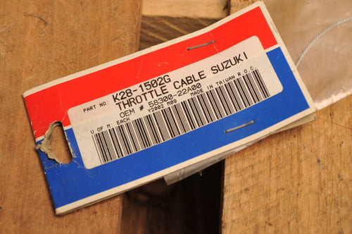 PARTS UNLIMITED/PRO SERIES CABLE K28-1502G THROTTLE - SUZUKI LT230S LT230E  - Like New