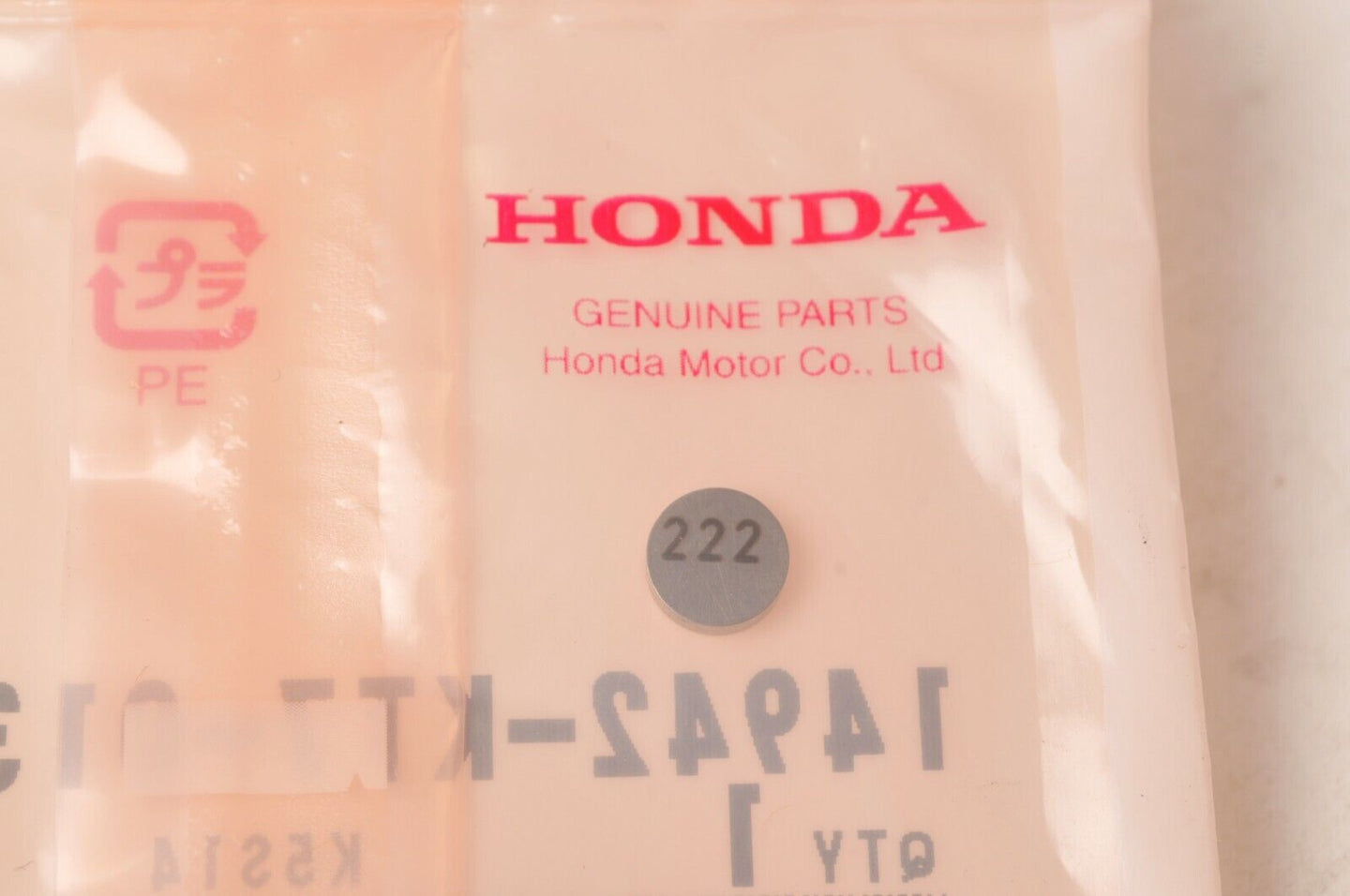 Genuine Honda Shim,Tappet 14942-KT7-013 2.225 - CRF250R VFR750 CB400F CBR1000RR+