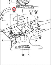 Load image into Gallery viewer, NOS OEM HONDA DECAL 64312-MAL-890ZB STRIPE R.COWL LID (LOWER,TYPE4) 96 CBR600F3 - Like New