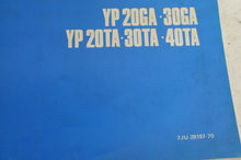 Load image into Gallery viewer, Yamaha Service Shop Manual D&#39;atelier - YP 20GA 30GA TA En/Fr  |  7JU-28197-70