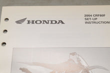 Load image into Gallery viewer, 2004 CRF80F CRF80 F GENUINE Honda Factory SETUP INSTRUCTIONS PDI MANUAL S0258 - Very Good