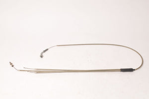 Used Vintage TSK ASA Throttle Cable assembly silver  - Very Good