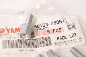 Genuine Yamaha Screw Hex Bolt Exhaust lot of FIVE (5)   | 90153-06061