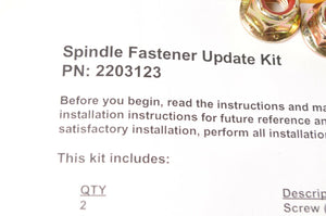 Genuine Polaris 2203123 Spindle Fastener Update Kit Fusion 900 RMK Fusion Switch
