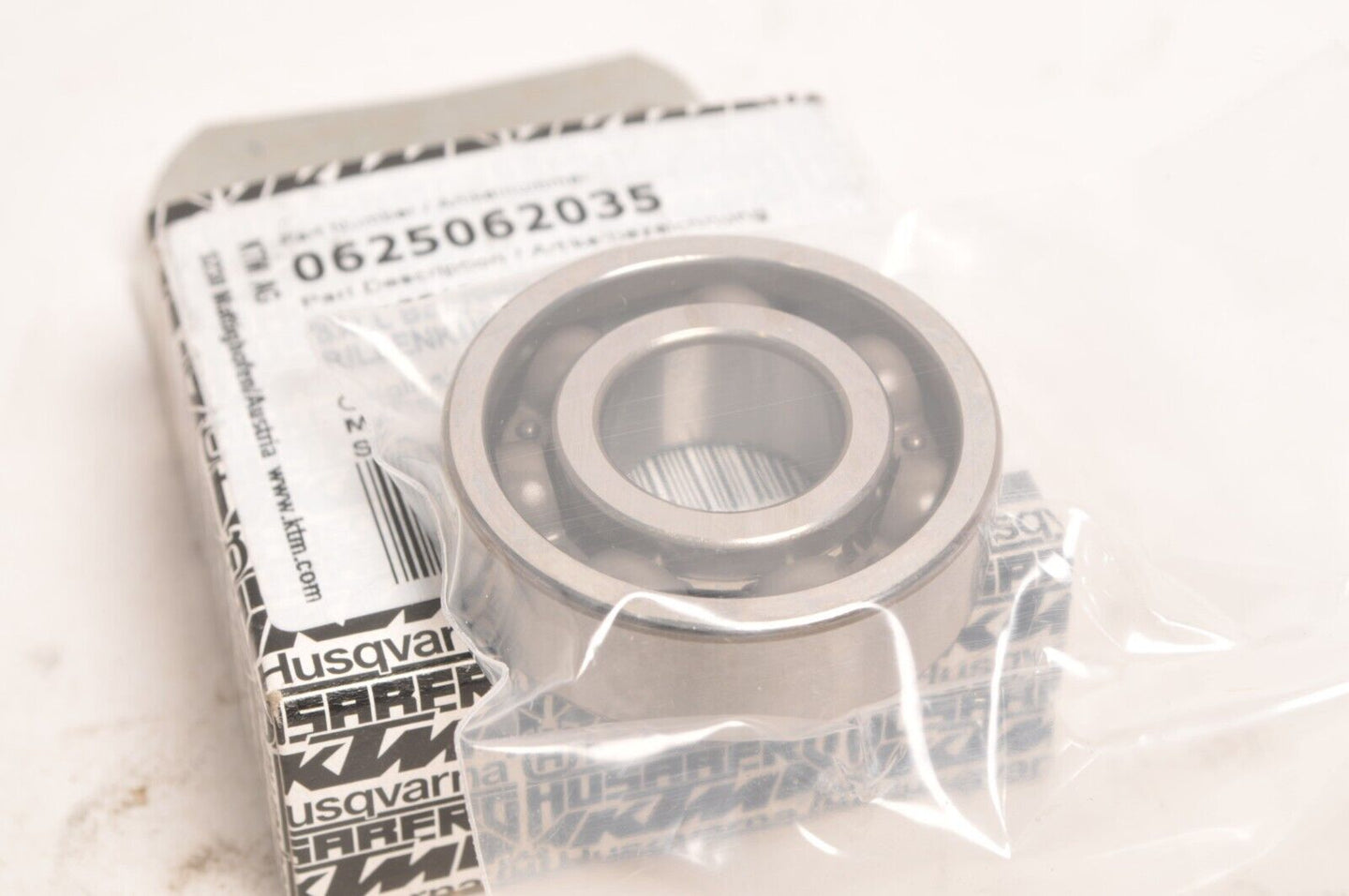 Genuine KTM Husqvarna Bearing, Transmission output shaft see list  | 0625062035