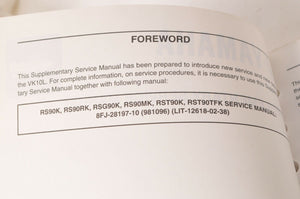 Yamaha Supplementary Service Manual Repair Maintenance Shop | VK10 VIKING 2006 - Very Good