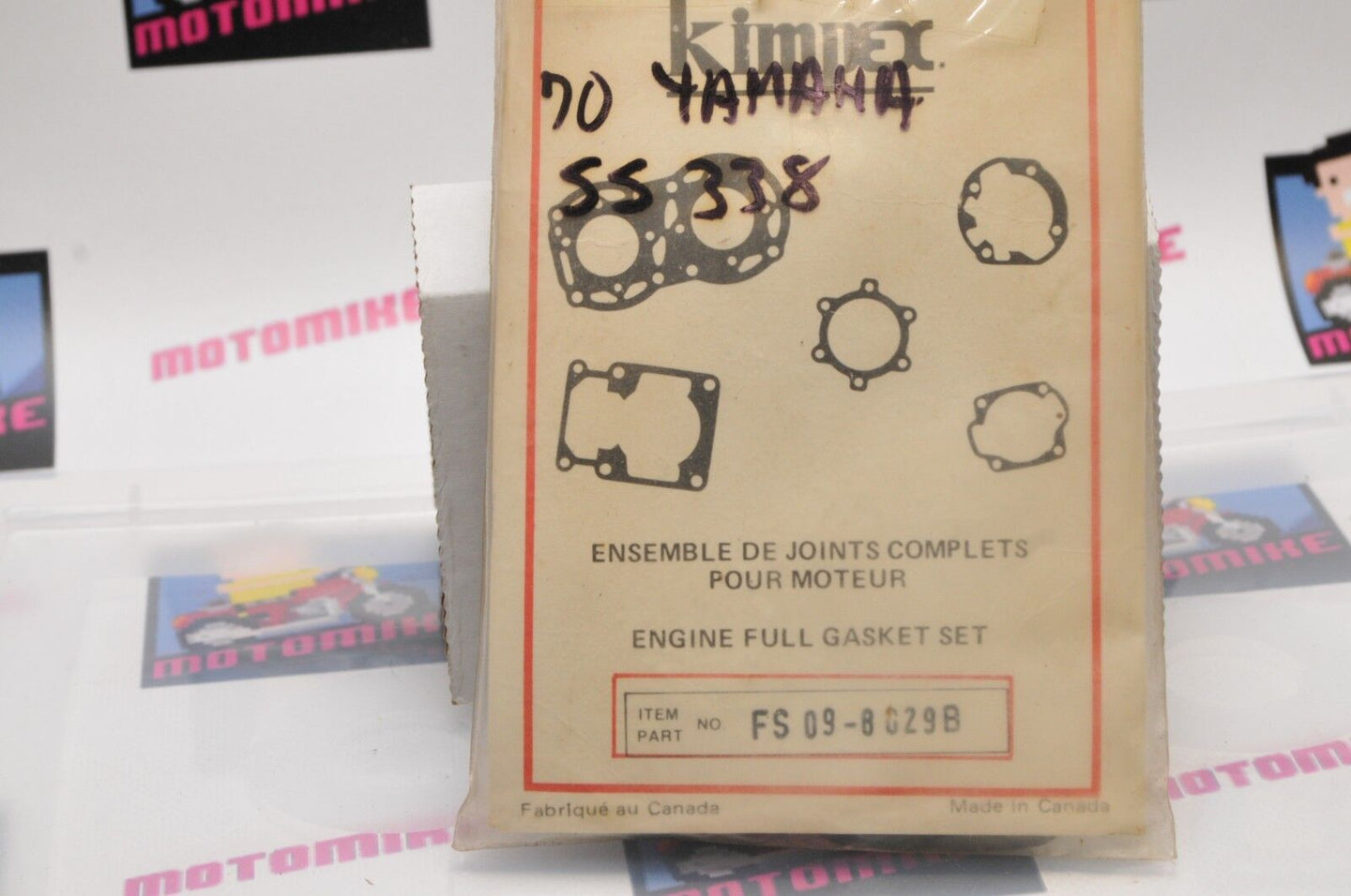 NEW NOS KIMPEX FULL GASKET SET R18- FS09 09-8029B YAMAHA  - Like New