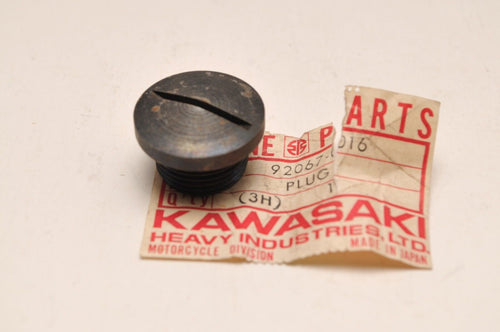 Genuine NOS Kawasaki 92067-016 Plug,Carburetor Cover (92067-022) F7 - Like New