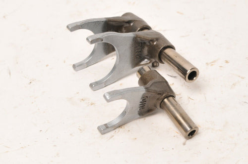 USED Honda GEARSHIFT GEAR SHIFT FORK FORKS SET W/SHAFTS - CRF250R 2009 09 - Very Good