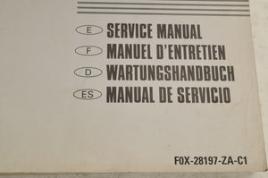 Yamaha Service Shop Manual - WaveRunner GP1200R  En/Fr/De/Es  |  460060