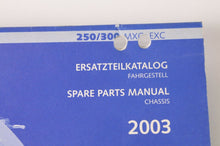 Load image into Gallery viewer, Genuine Factory KTM Spare Parts Manual Chassis 250 300 MXC EXC 03 2003  | 320883 - Very Good