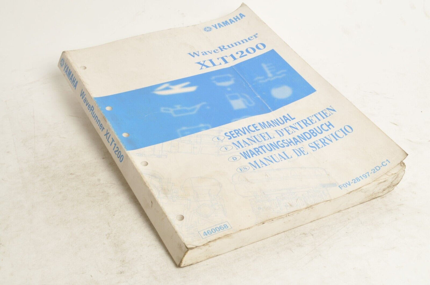 Yamaha Service Shop Manual - WaveRunner XLT1200   En/Fr/De/Es  |  460068