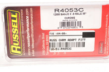 Load image into Gallery viewer, Russell 12MM Brake Line Fitting 7/16" AN-3 Banjo Male 35 degree | R4053C