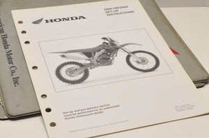 2004 CRF250X CRF 250X GENUINE Honda Factory SETUP INSTRUCTIONS PDI MANUAL S0105 - Very Good