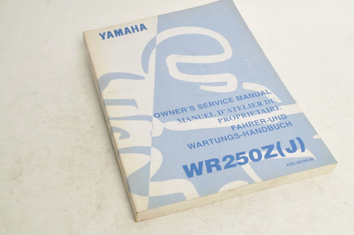 Yamaha Owner's Service Manual - WR250Z J 1997 English French German 4XK-28199-80