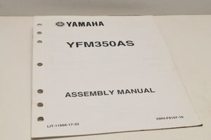 Genuine Yamaha ASSEMBLY SETUP MANUAL YFM350AS BRUIN 350 2004 LIT-11666-17-33 - Very Good