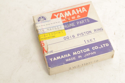 Genuine Yamaha Piston Ring Set 1st O/S YZ100 1976-1981  |  2W5-11611-10
