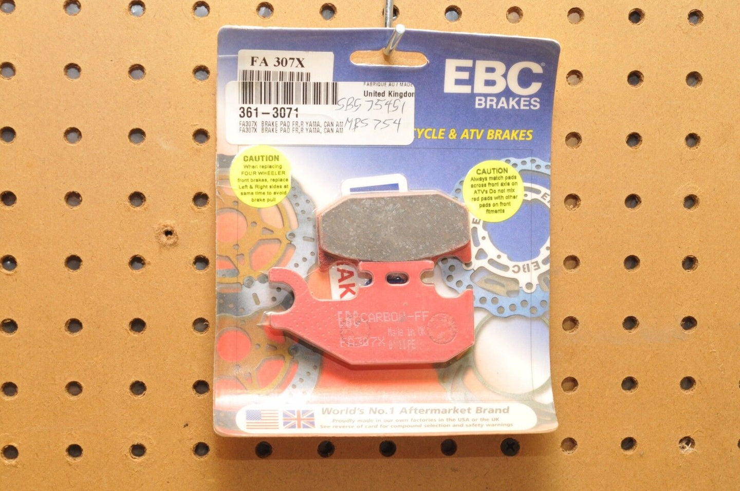 EBC Brake Pads FA307X SPORT CARBON X Fits CAN-AM,YAMAHA CANNONDALE BOMBARDIER