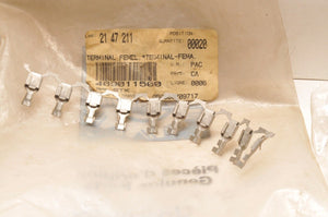 NEW NOS SKIDOO FEMALE TERMINAL 409011500 Qty:10 Pcs! CONNECTOR MACH MINI Z ++ - Like New