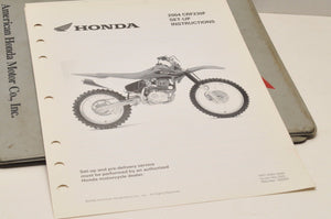 2004 CRF230F CRF 230F GENUINE Honda Factory SETUP INSTRUCTIONS PDI MANUAL S0203 - Very Good