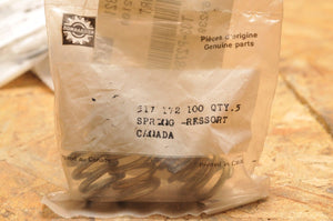 New OEM SKI-DOO BOMBARDIER 5pc SPRING, PACK OF FIVE 517172100 - Like New