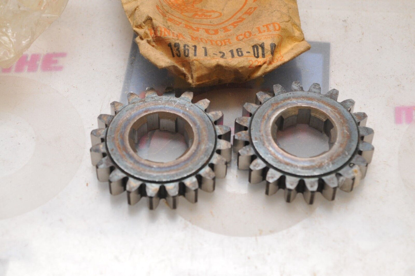 NOS OEM VINTAGE Honda 13611-216-010 GEAR SET 20t -MINT- PRIMARY DRIVE CA CL CB - Like New