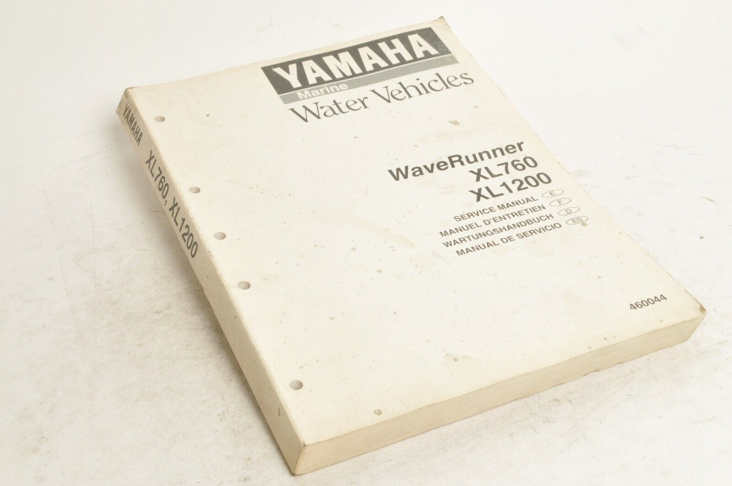 Yamaha Service Shop Manual - WaveRunner XL760 XL1200   En/Fr/De/Es  |  460044