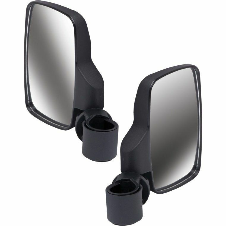 Quadrax 59-16201 Side View Mirror Set w/Clamps Folding for 1.75 - 2
