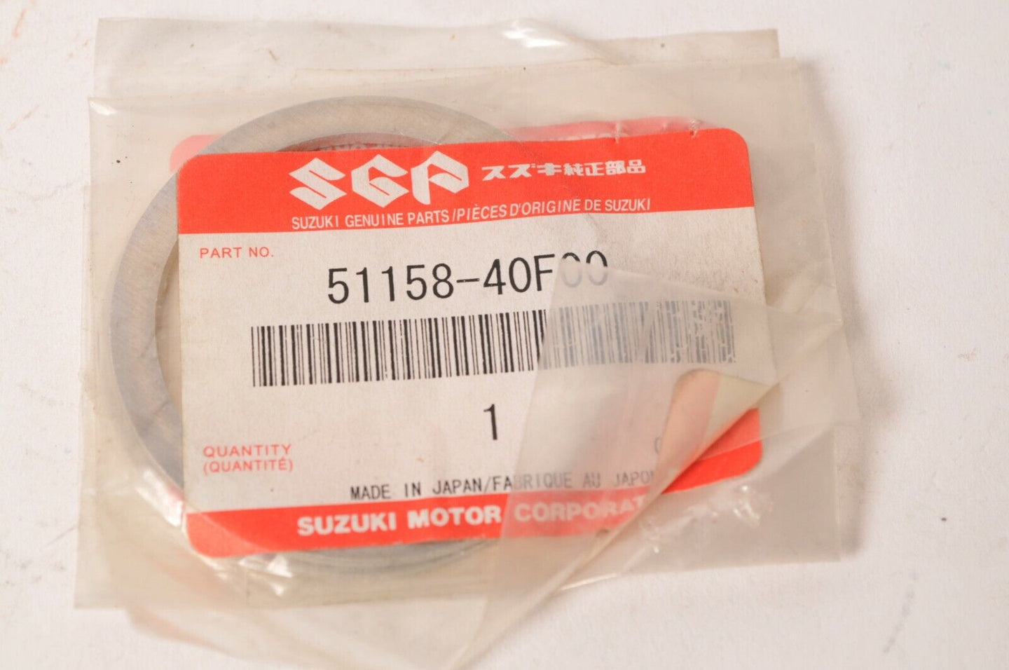 Genuine Suzuki 51158-40F00 Washer,Front Fork Tube - GSX-R1000 DL1000 ++