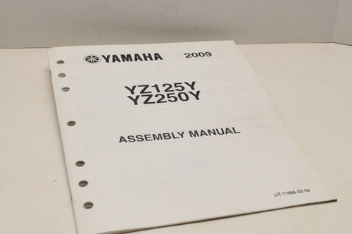Genuine Yamaha FACTORY ASSEMBLY SETUP MANUAL YZ125 YZ250 Y 2009 LIT-11666-22-54 - Very Good