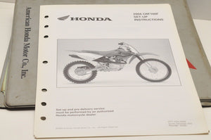 2004 CRF100F CRF100 F GENUINE Honda Factory SETUP INSTRUCTIONS PDI MANUAL S0261 - Very Good