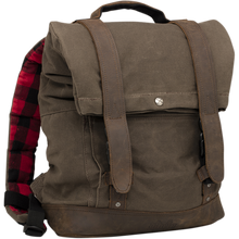 Load image into Gallery viewer, BURLY BRAND Roll Top Backpack - Dark Oak B15-1020D