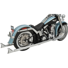 Load image into Gallery viewer, BASSANI XHAUST 07-17 SOFTAIL 36" FISHTAIL 2:2 FS CHR NO BAFFLE 1S46E-36