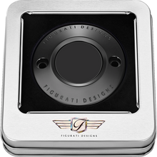 Load image into Gallery viewer, FIGURATI DESIGNS TIMING COVER PLAIN BLACK, 2-HOLE FD65-TC-2H-BLK
