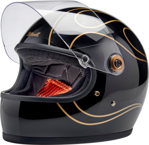 BILTWELL HELMET GRINGO S BK FLM SM