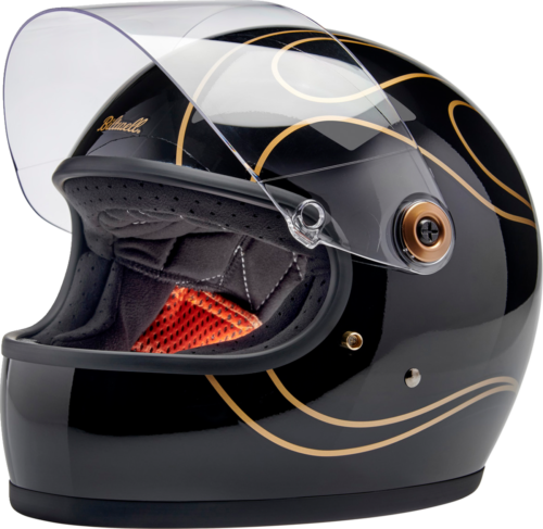 BILTWELL HELMET GRINGO S BK FLM SM