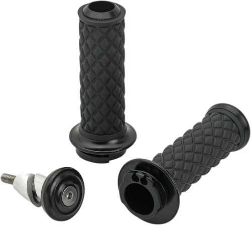 BILTWELL GRIPS ALUMICORE D-CBLE BK