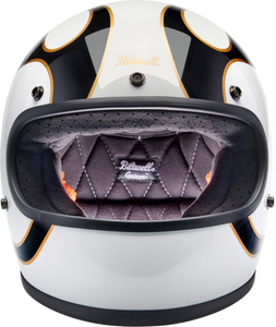 BILTWELL HELMET GRINGO W/B FLAM MD