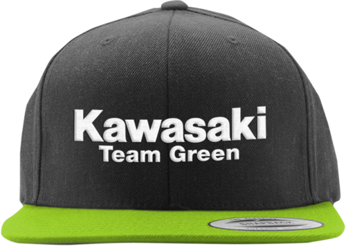 FACTORY EFFEX HAT YTH KAW TEAMGR BK/GRN 22-86106