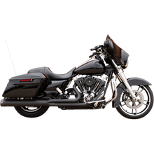 Load image into Gallery viewer, S&amp;S CYCLE 99-09 FLHT SIDEWINDER 2-1 BLK/BLK 550-0777