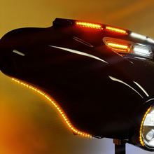 Load image into Gallery viewer, CUSTOM DYNAMICS LIGHT FAIRING STRIPS DUAL COLOR LED AMB/WHT CD-LED-36-AW
